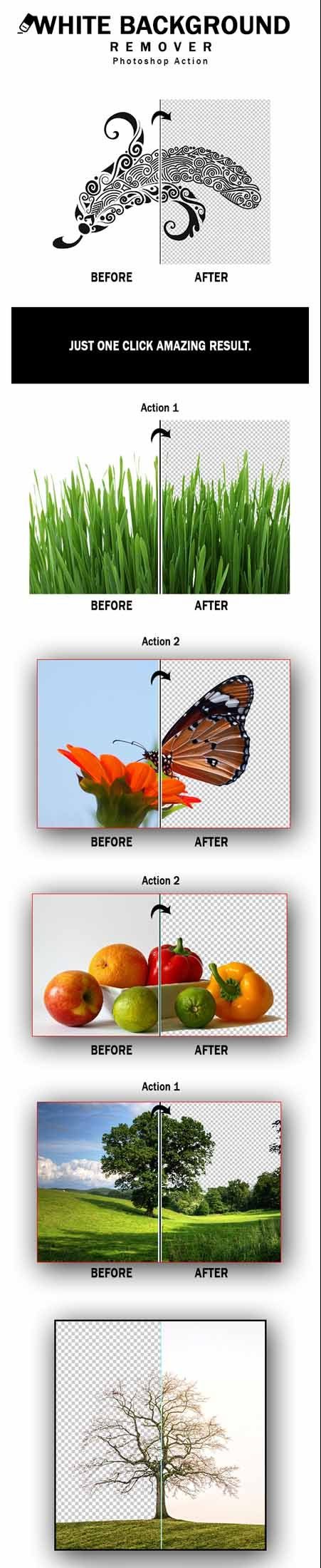 White Background Remover Photoshop Action 25820758 Free Download