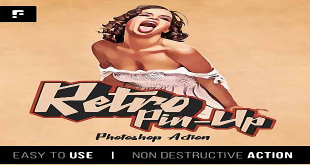 Retro Pin-Up Photoshop Action 25802038 Free Download 