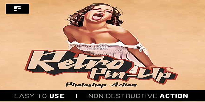 Retro Pin-Up Photoshop Action 25802038 Free Download 
